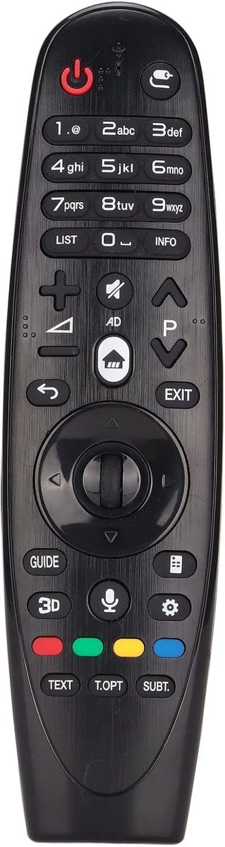 SnelShoppen - Vervangende Afstandsbediening voor LG AN-MR600 AN-MR600G AM-HR600 AM-HR650A - Hoge Kwaliteit ABS Materiaal, Stabiele Signaaloverdracht,