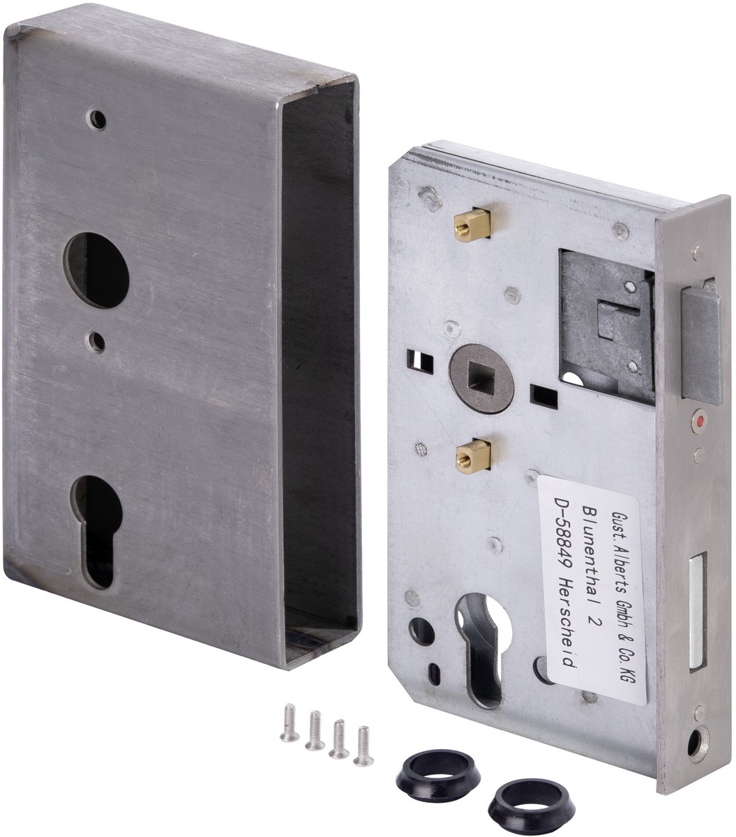 GAH Alberts Inbouwkast DIN L/R Afm. A172xB94xC60mm Afm. E 40mm Dornm.60mm - 417055