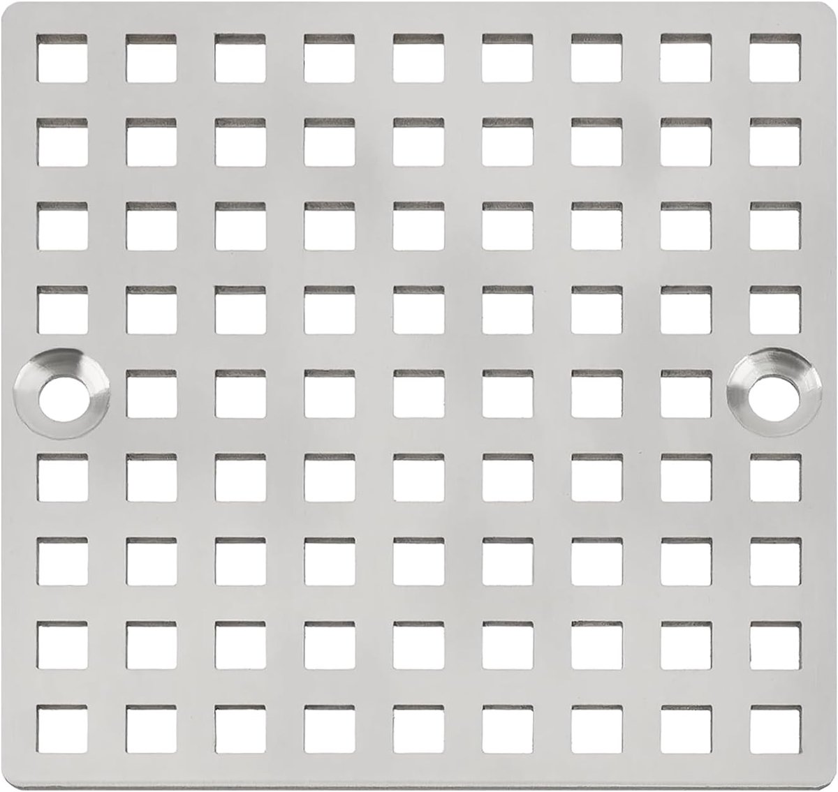 SnelShoppen - 4" Doucheafvoer Deksel RVS 304 Vierkant Doucheafvoer Strainer Roestvrij Staal Voor Badkamer Vloer Keuken en Meer