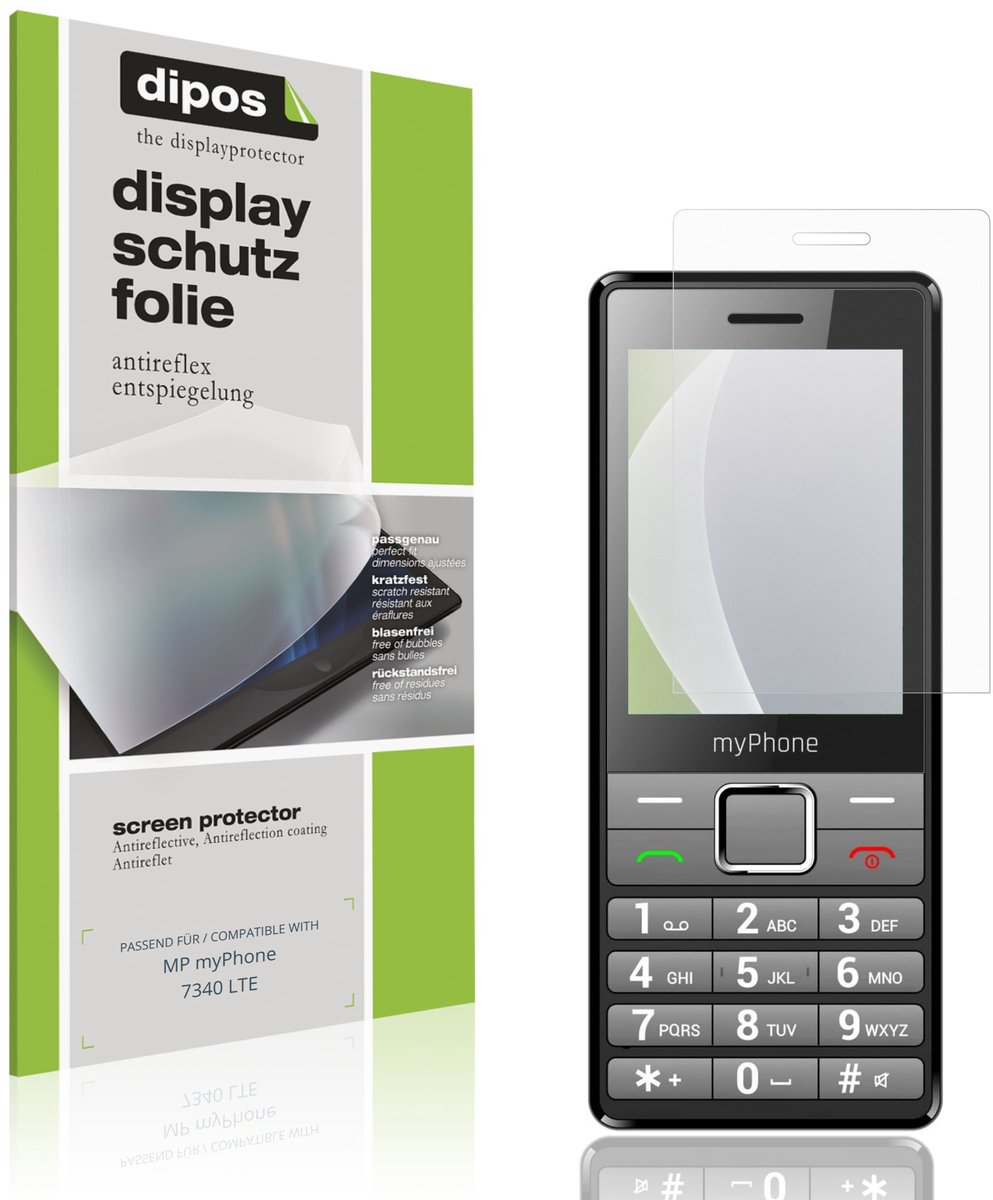 dipos – 4x Matte Beschermfolie geschikt voor MP myPhone 7340 LTE | Krasbestendige & antireflecterende Screenprotector Ultra-Thin