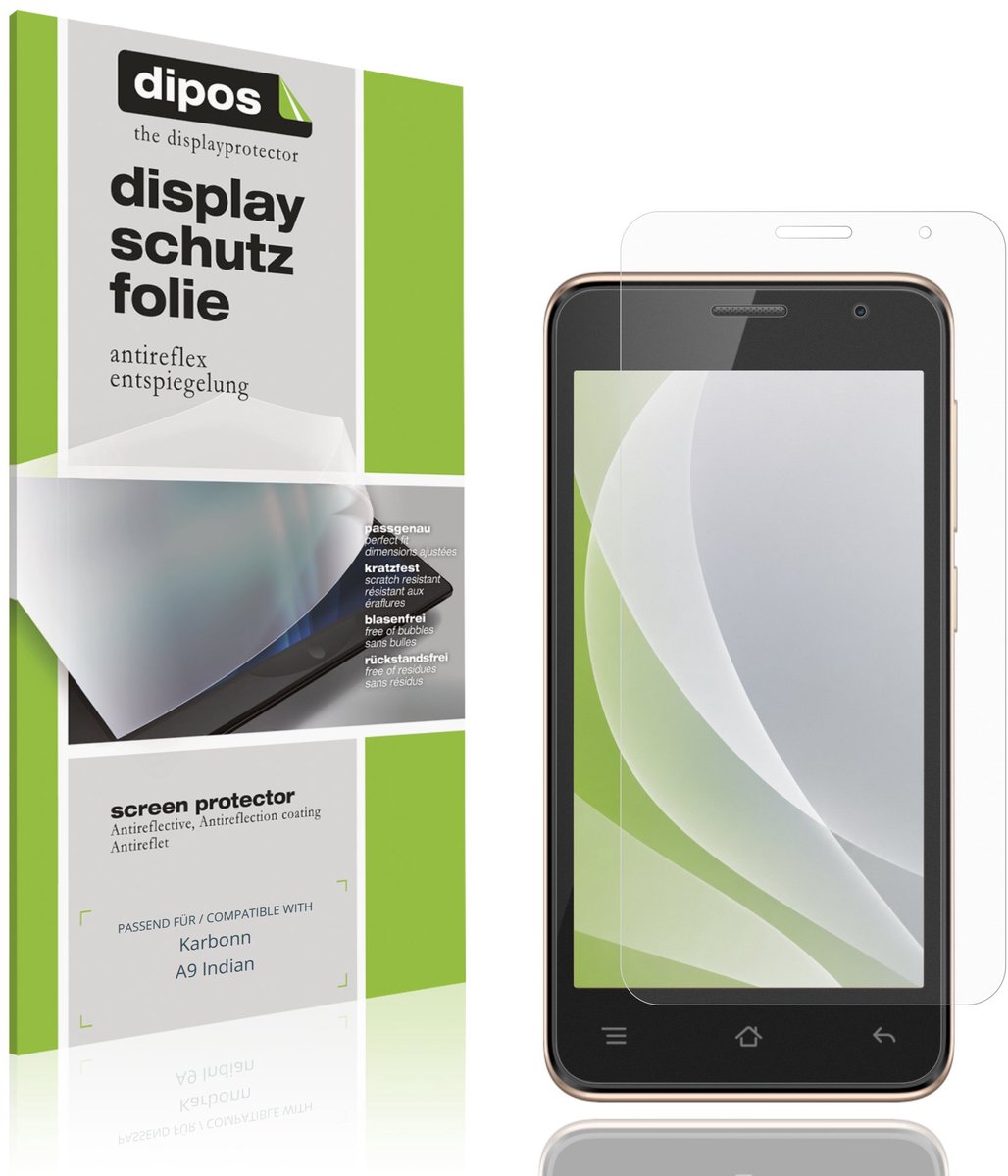 dipos – 4x Matte Beschermfolie geschikt voor Karbonn A9 Indian | Krasbestendige & antireflecterende Screenprotector Ultra-Thin