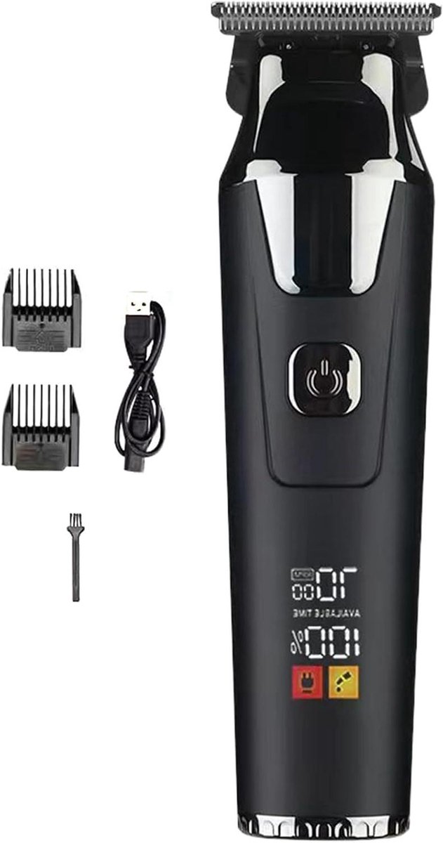 Haartrimmer Set - Tondeuse Mannen - Precisie Knippen - Ultra Stil - 10 cm - Zwart