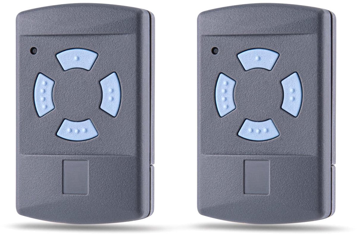 Garagedeuropener Zender - Afstandsbediening - Toegang Bediening - 868MHz Compatibel - 2 Stuks - Zwart