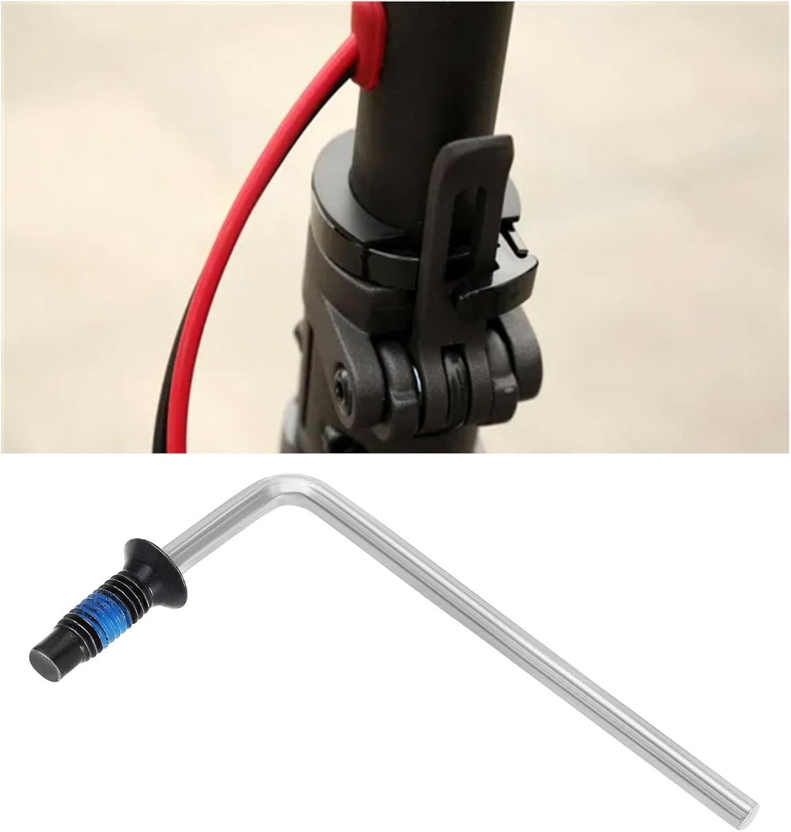 SnelShoppen - 4 Stuks Vervangende Schroeven met Sleutel Geschikt voor Elektrische Step, Hoogwaardige Staal, Compatibel met Xiaomi M365/Pro/Pro2/1s/Nin