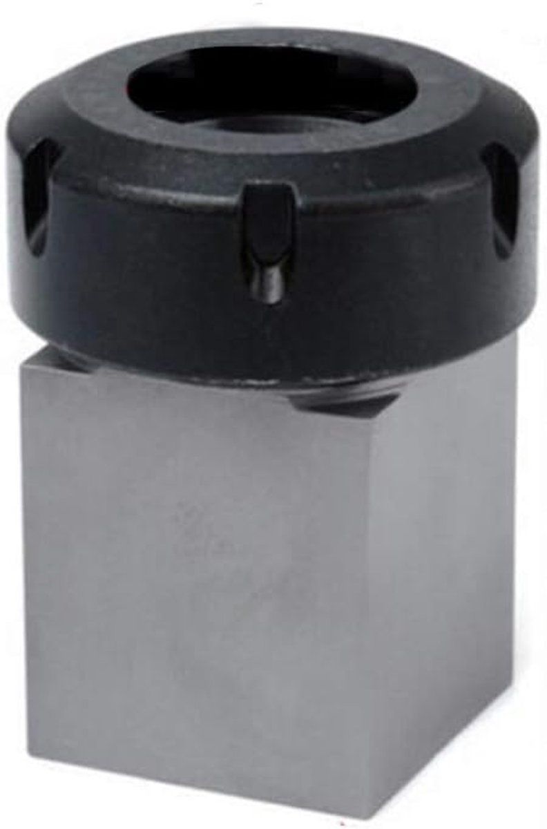 SnelShoppen - ER40 Collet Block, Vierkante Stalen Chuck Collet Houder, Precisie Chuck Blok Gereedschap voor CNC Draaibank Graveer en Snijmachine