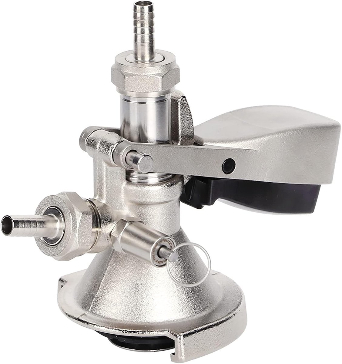 SnelShoppen - Keg Coupler RVS Bier Keg Koppelstuk Dispenser Connector voor Bier en Dranken - Staal, Duurzaam, Handig voor Feest en Camping