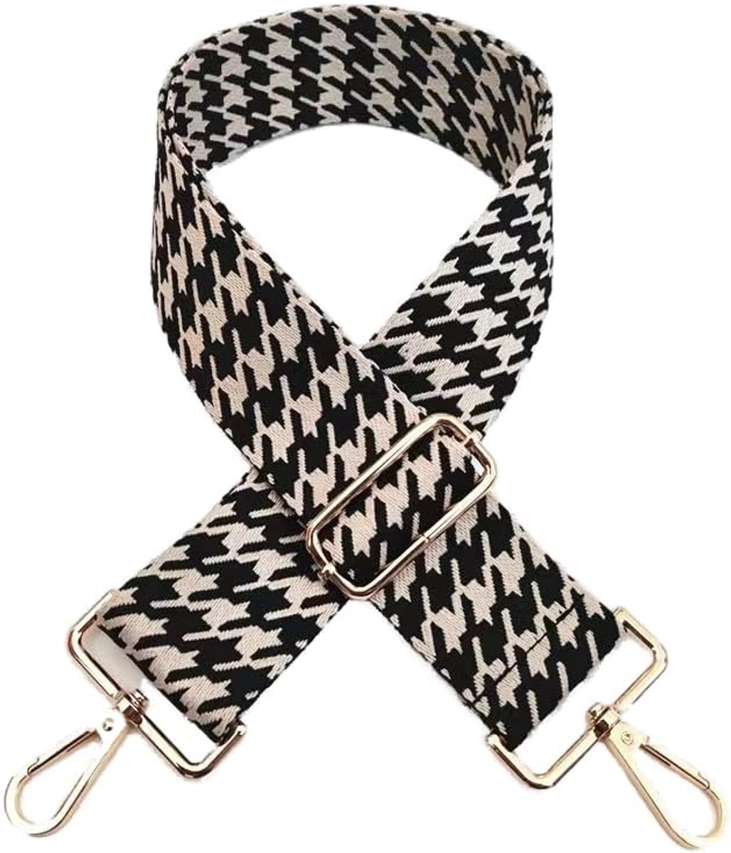 SnelShoppen - Verstelbare Schouderband voor Tassen, Tasband 75-130 cm met Karabijnhaak, Multi-Kleurige Schouderband 5 cm Breed voor Tassen, Handtassen