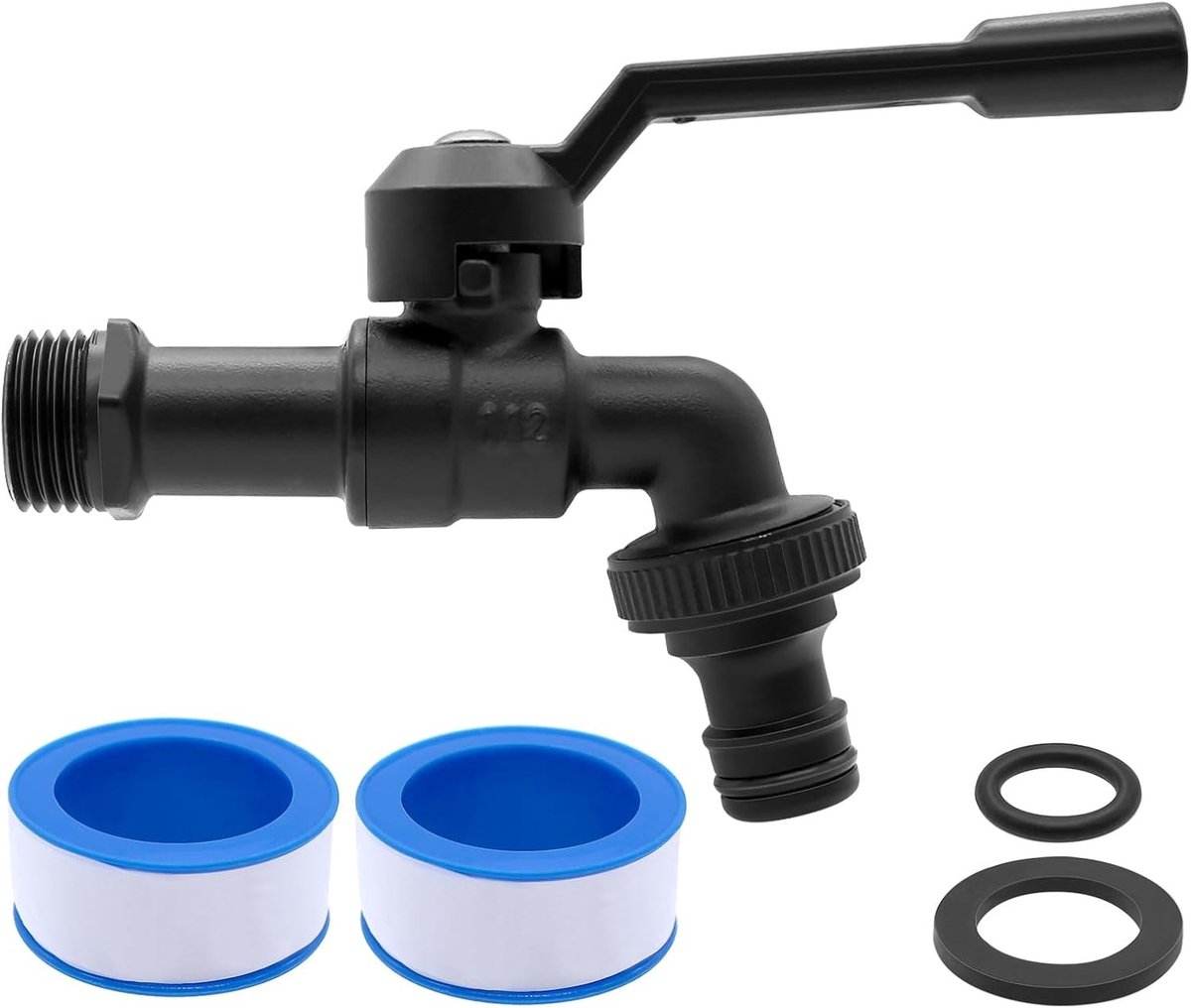 Buitenkranen van Messing 1/2 Inch voor Tuin, Vorstbestendig tot -20°C, Hittebestendig tot 120°C, Tuinslang Aansluitingen en Duurzaam Ontwerp