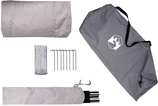 vidaXL - Hiking - Tent - Waterdicht - 1-persoons - Grijs - en - Oranje van Vidaxl — afbeelding 3