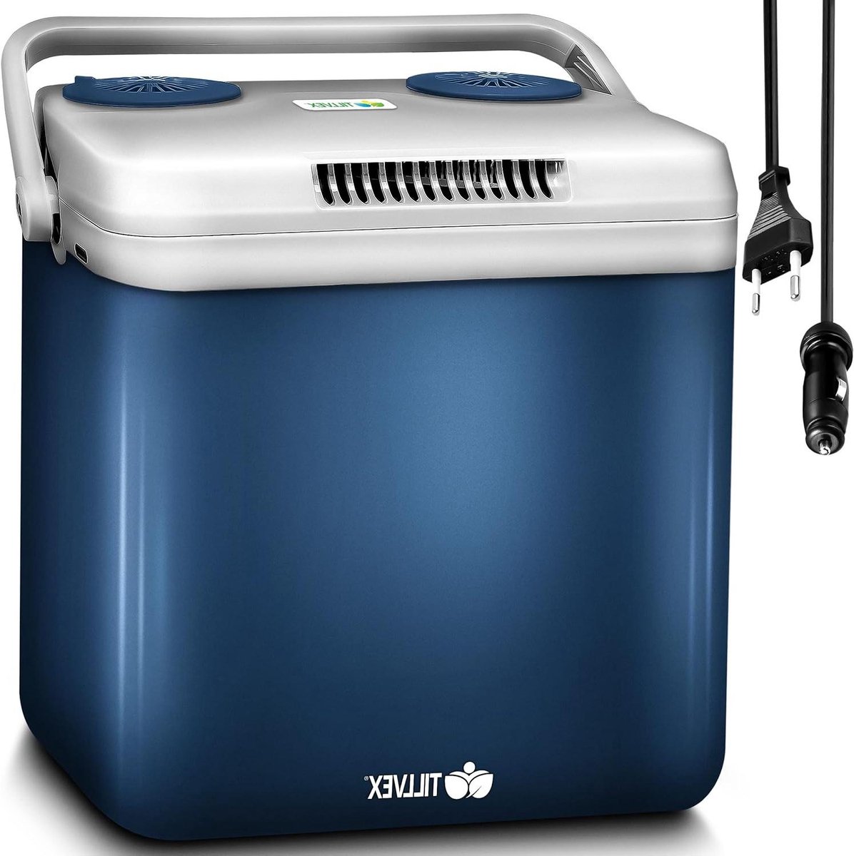 Elektrische koelbox - Mini koelkast - Reizen en kamperen - Koelt en verwarmt - 32 liter - Blauw