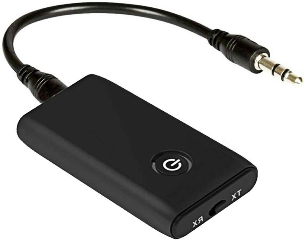 Bluetooth Adapter Audio - Zender Ontvanger - Draadloos Muziek Streamen - Bluetooth 5.0 - 10 Meter Bereik - Zwart