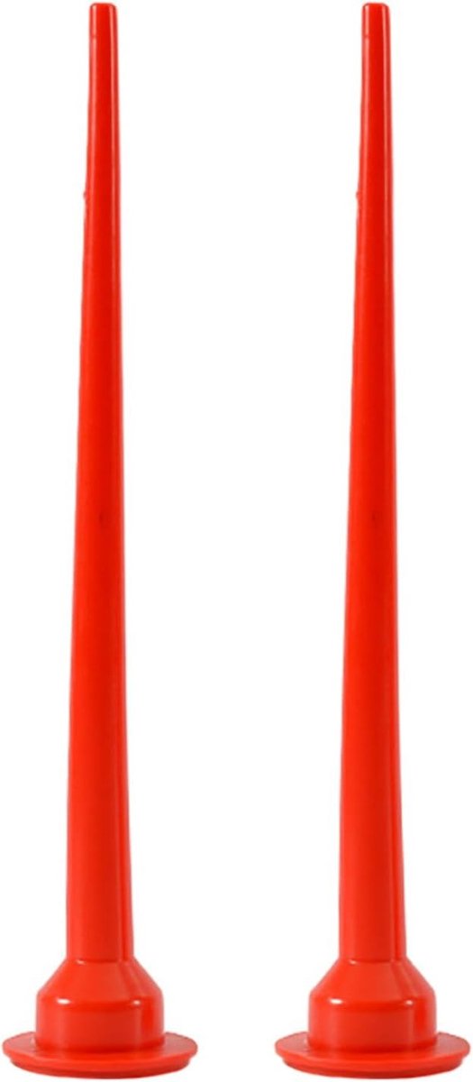 Set van 2 Vervangstukken voor Kitpistool, Verlengde Tips voor Precisie en Gebruiksgemak in de Bouw, Geschikt voor Diverse Kitsoorten