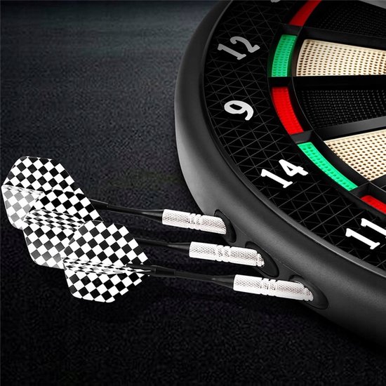Soft Elektronisch Dartbord - Dartbord - Autodarts Scoring Systeem - 27 Spellen - Duurzaam en Slagvast - LED Scorebord - Spraak - ABS+PP - Dartspel - Voor Thuis en Bar — afbeelding 4