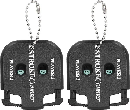 SnelShoppen - Compteur De Golf Score Telling Mini Scorecounter Keychain - 2 Stuks Draagbaar Golf Scorebord en Timer - Ideaal Voor Sporten, Golf, Petan van Snelshoppen — afbeelding 4