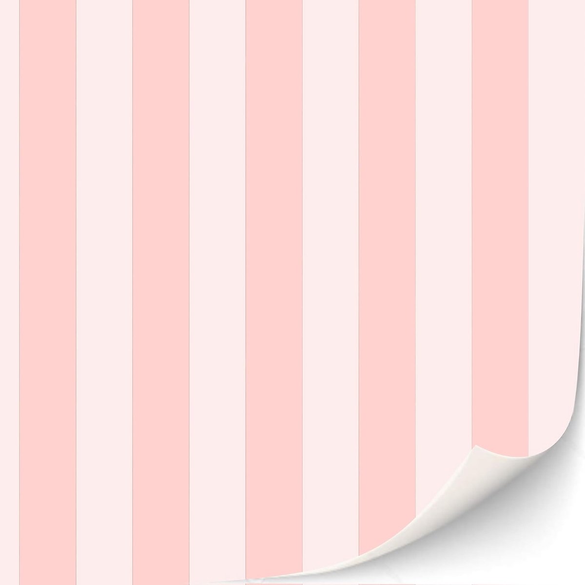 SnelShoppen - 3 vellen zelfklevend behang voor poppenhuizen schaal 1:12 antiek en klassiek Victoriaans behang (roze strepen)