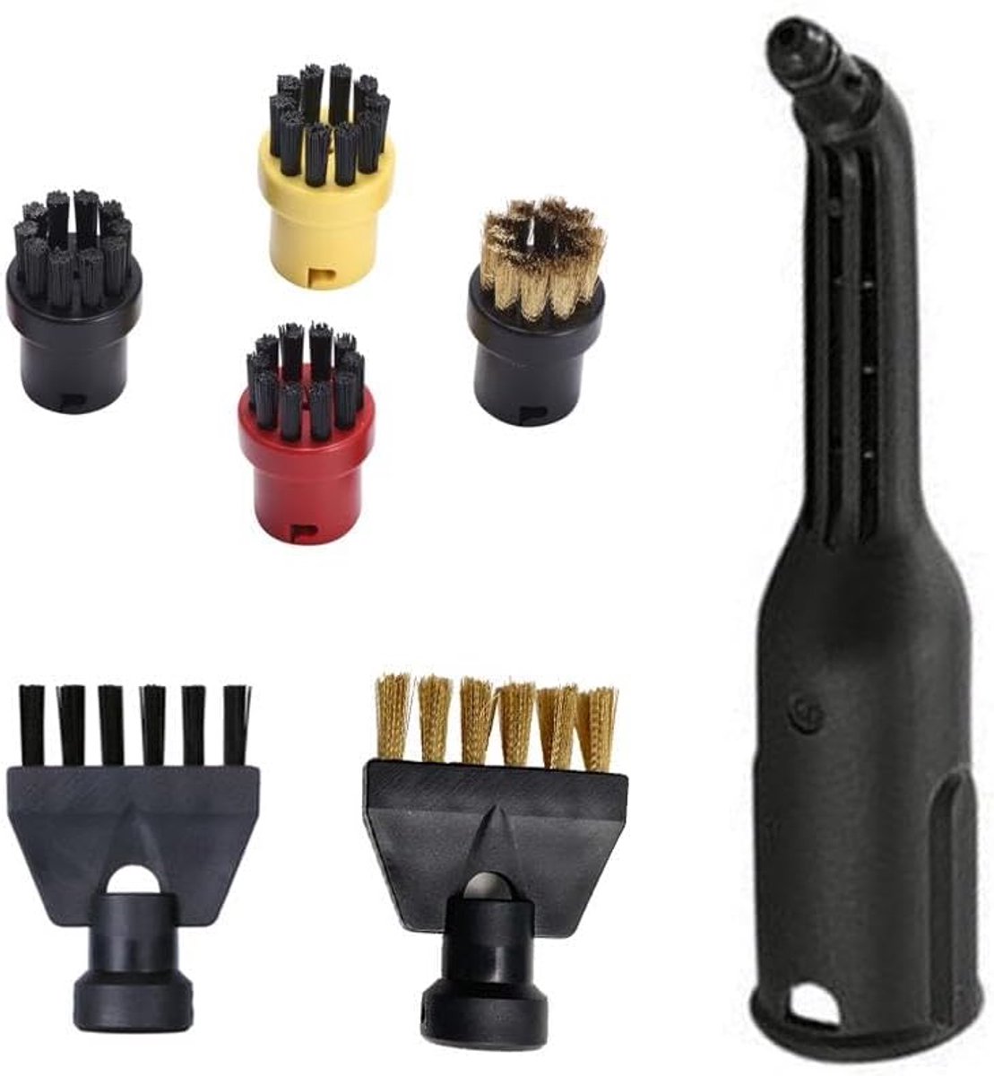 SnelShoppen - Accessoires voor stoomreiniger met borstels en stoommondstuk voor Kärcher SC 2, SC 3, SC 4, SC 5, SG 4/2, SG 4/4, SC 1020, SC 1052, SC 1
