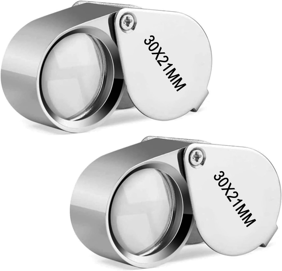 Lupen 30x - Vouwbare pocketlupen - Perfect voor juwelen en munten - Ideaal voor gedetailleerd onderzoek - ShopVlot