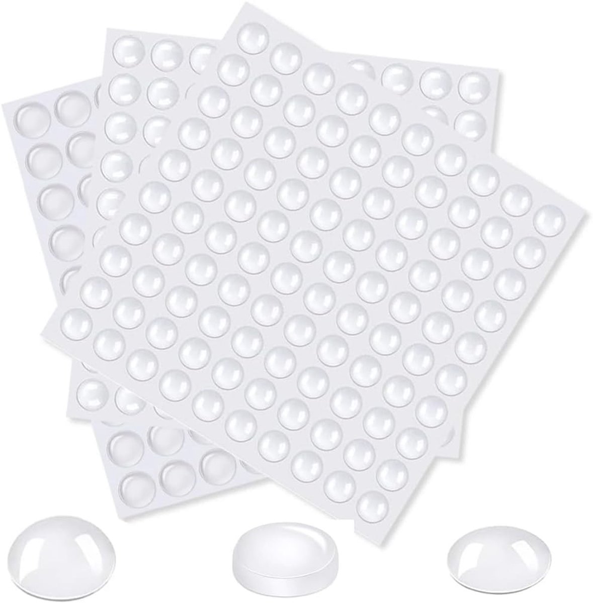 Set van 250 Transparante Rubber Buffers voor Meubels en Deuren - Zelfklevende Geluidsdempers en Vloerbeschermers