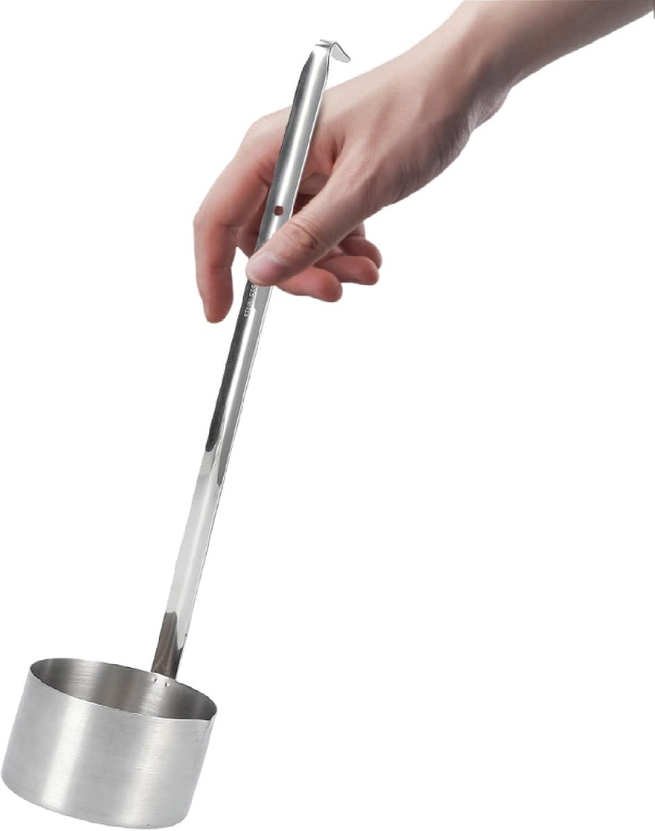 Wine Spoon Stainless Steel Wine Measuring Spoon Long Handle Beer Pouring Lapel Stainless Steel Sauce Spoon Serving - ShopVlot