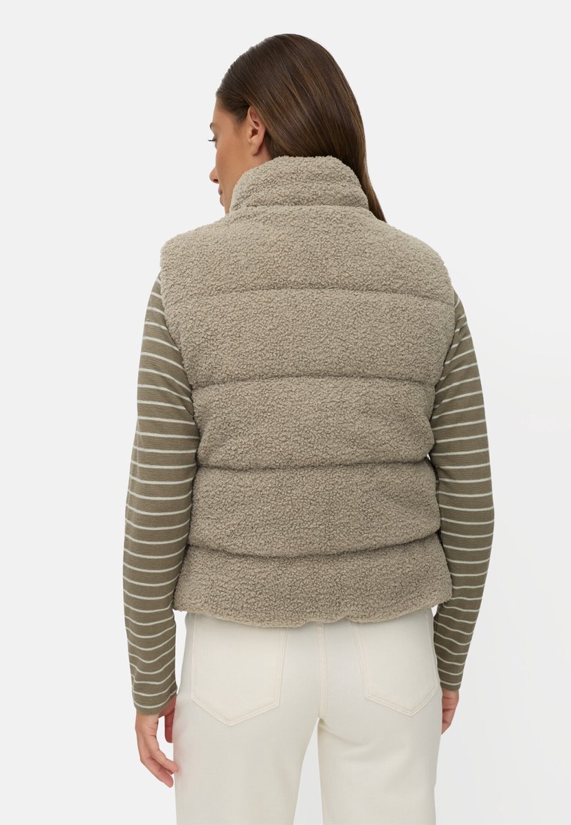 camel active Teddybodywarmer met ritszakken - Maat womenswear-48 - Bruin