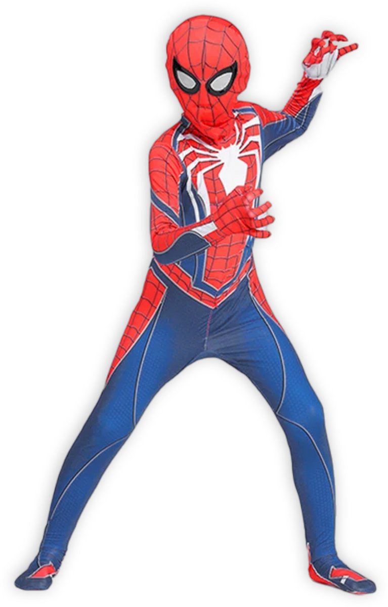 Spider-Man Gamesuit | eindbaas | Kostuum | 122 (6/7 Jaar) | Verkleedkleding | Superhelden