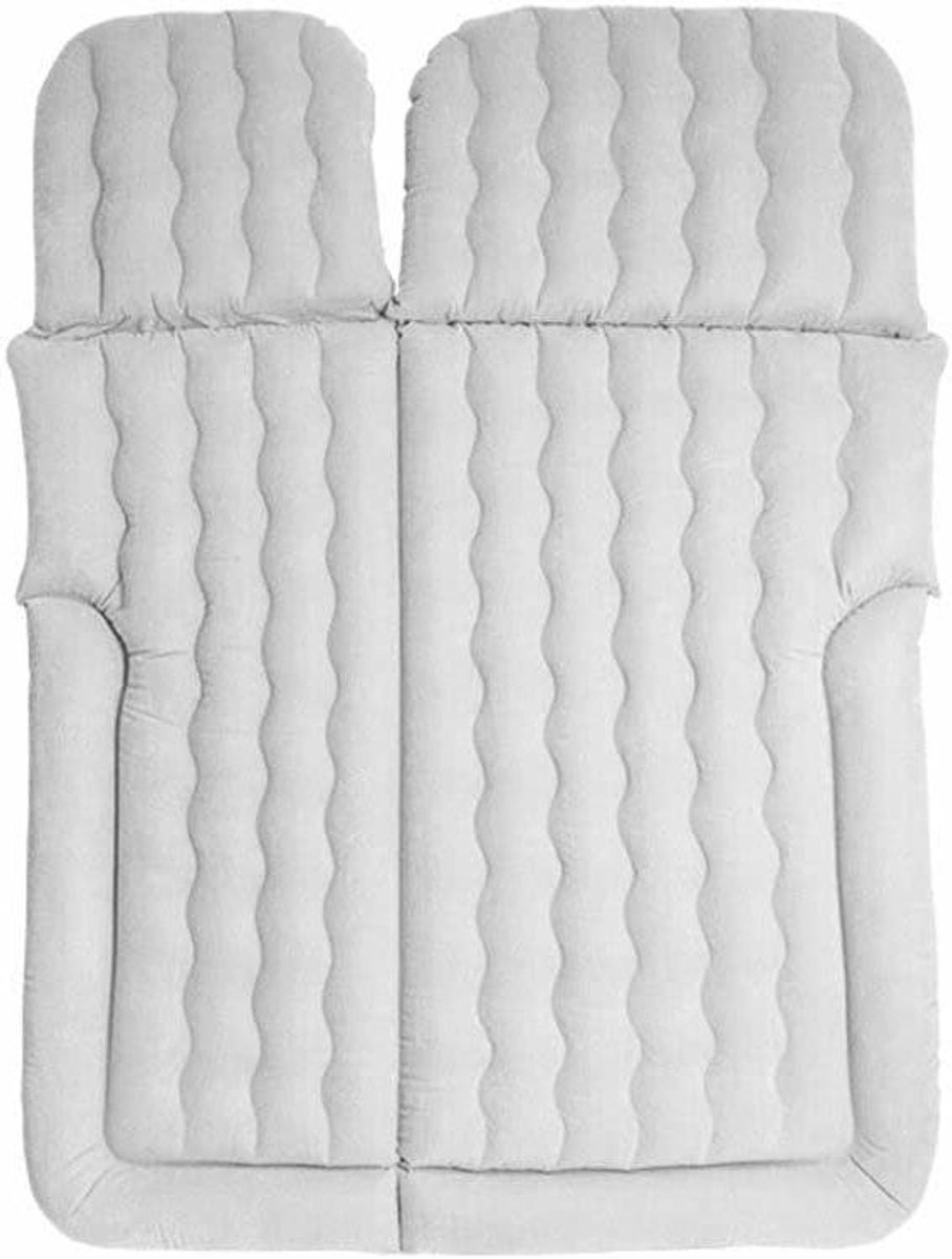 Opblaasbaar Auto Matras - Luchtbed Achterbank - Kamperen en Reizen - Extra Groot Formaat - 175 x 130 cm - Grijs