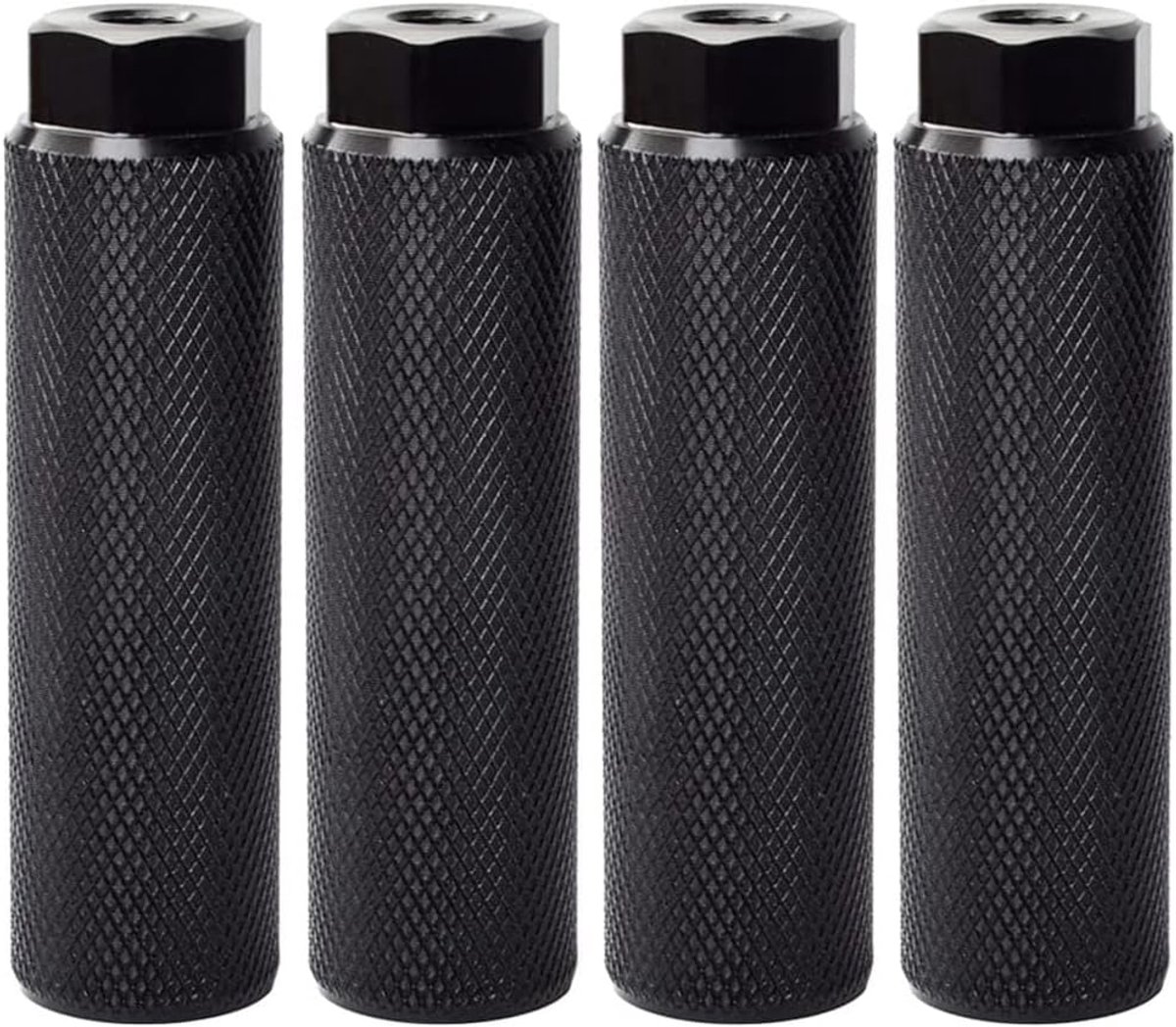 4 stuks fietspedalen - universele fietspegs - aluminiumlegering - antislip loodvoet - BMX-pegs voor - fietsen - achterstunt - 3 - 8 inch assen
