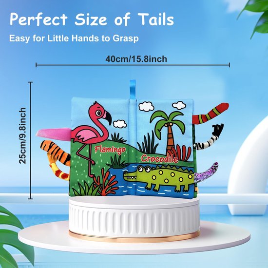 Baby boek 2 stuks - Baby boekje 0-6 maanden - Montessori activiteitenboek - Sensorisch speelgoed baby - Tummy time speelgoed voor baby's - Montessori boek — afbeelding 5