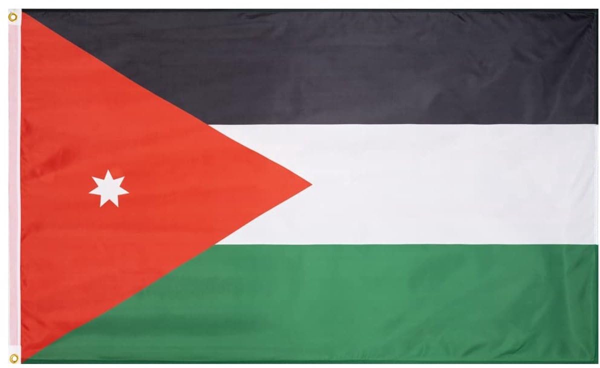Okado Vlag Jordanië – Dubbelzijdig – 90 x 150 cm