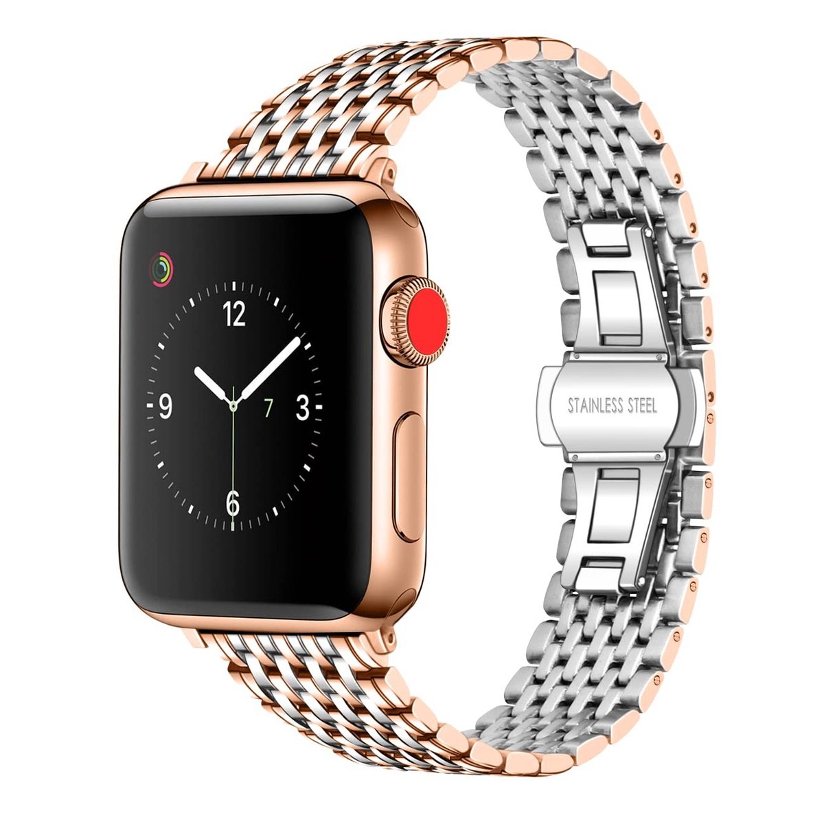 Solidchoice - RVS Horlogeband voor Apple Watch 38mm 40mm 44mm