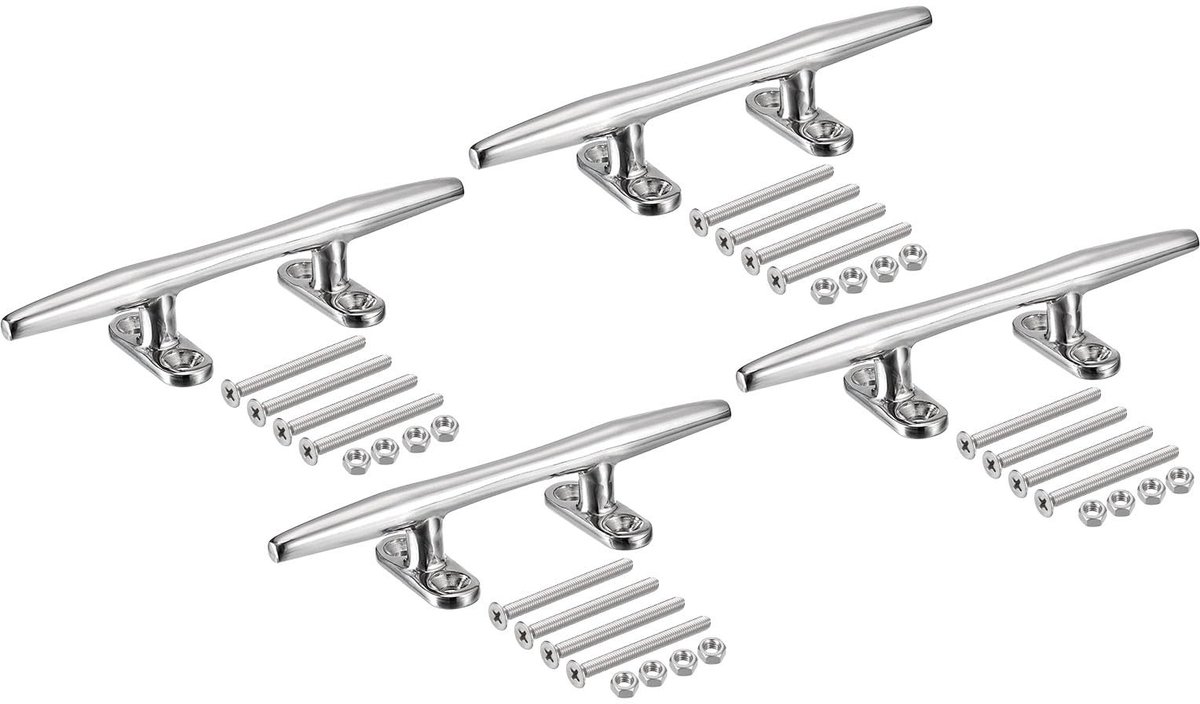 Solidchoice - Set van 4 Bootlamp Bevestigingsaccessoires van Roestvrij Staal