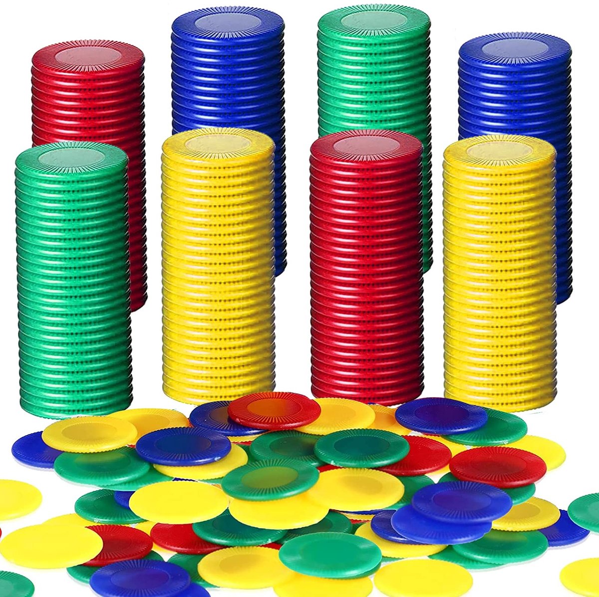 Solidchoice - Set van 400 Pokerchips en Speelkaarten voor Kinderen