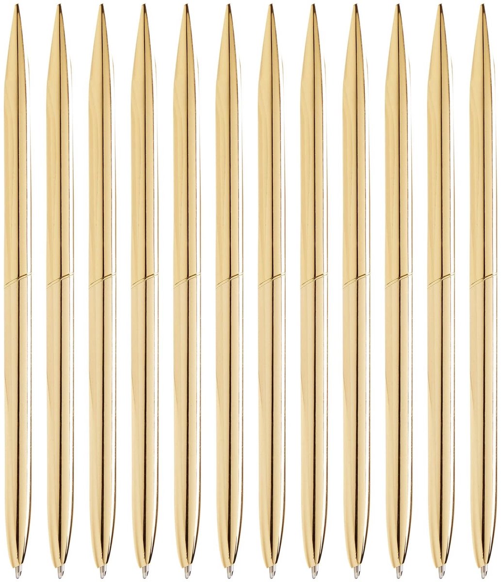 Solidchoice - Balpen Set in Goud - 12 Stuks Lichtgewicht