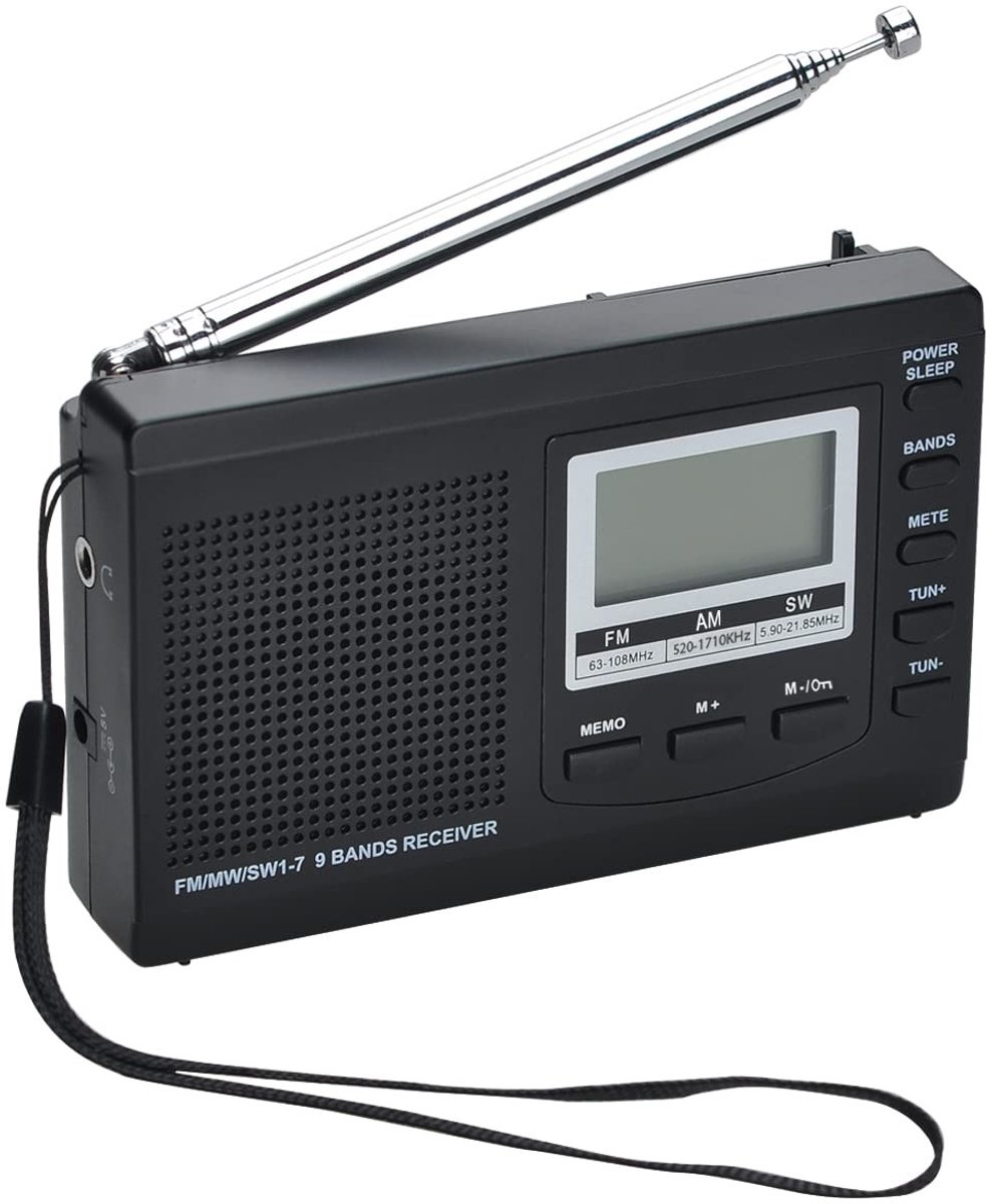 Solidchoice - Draagbare Radio met 9 Frequenties en Alarmfunctie