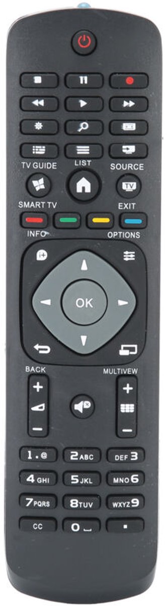 – Universele afstandsbediening voor geschikt voor Philips tv's – Geschikt voor lcd/led tv's – Geen programmering nodig – Zendbereik 8 meter