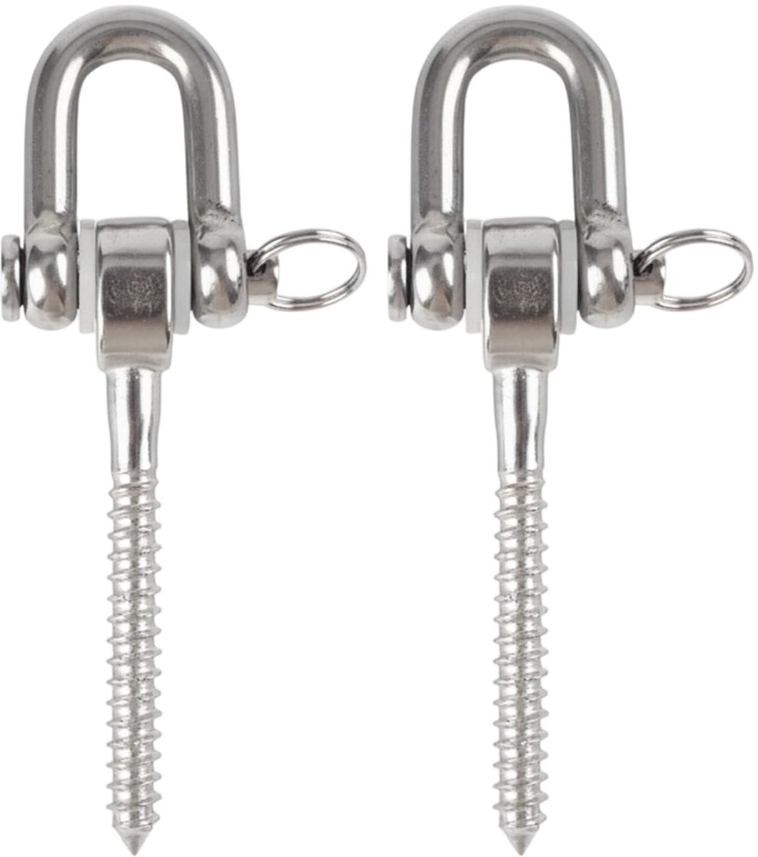 Solidchoice - Set van 2 RVS Hanghaken voor Schommels en Hammocks