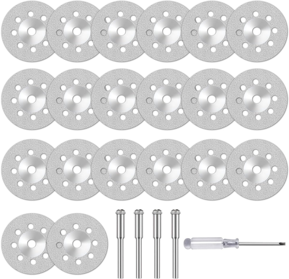 Solidchoice - Set van 20 Diamantsnijdschijven voor Diverse Materialen