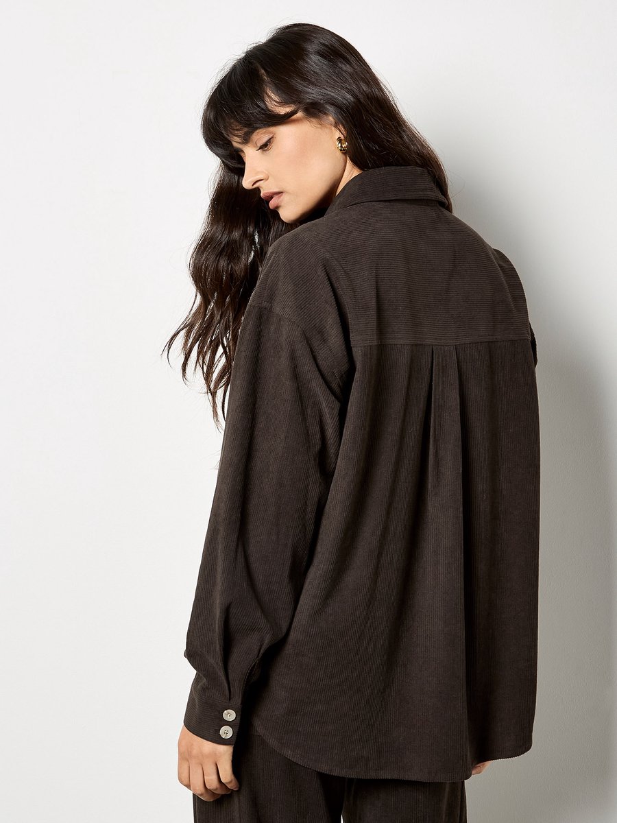 Oversized corduroy shirt