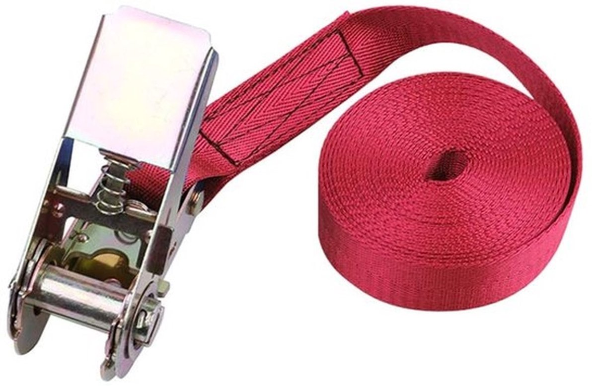 Zware ratchet straps met metalen gesp - 1-10M lashing belt in 6 kleuren voor 810kg spanning
