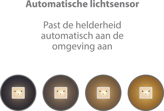 Liefjes & Co Nachtlampje Kinderen - Baby - Automatische Lichtsensor - Met Stopcontactbeschermers - 4 Stuks van Liefjes & Co — afbeelding 3