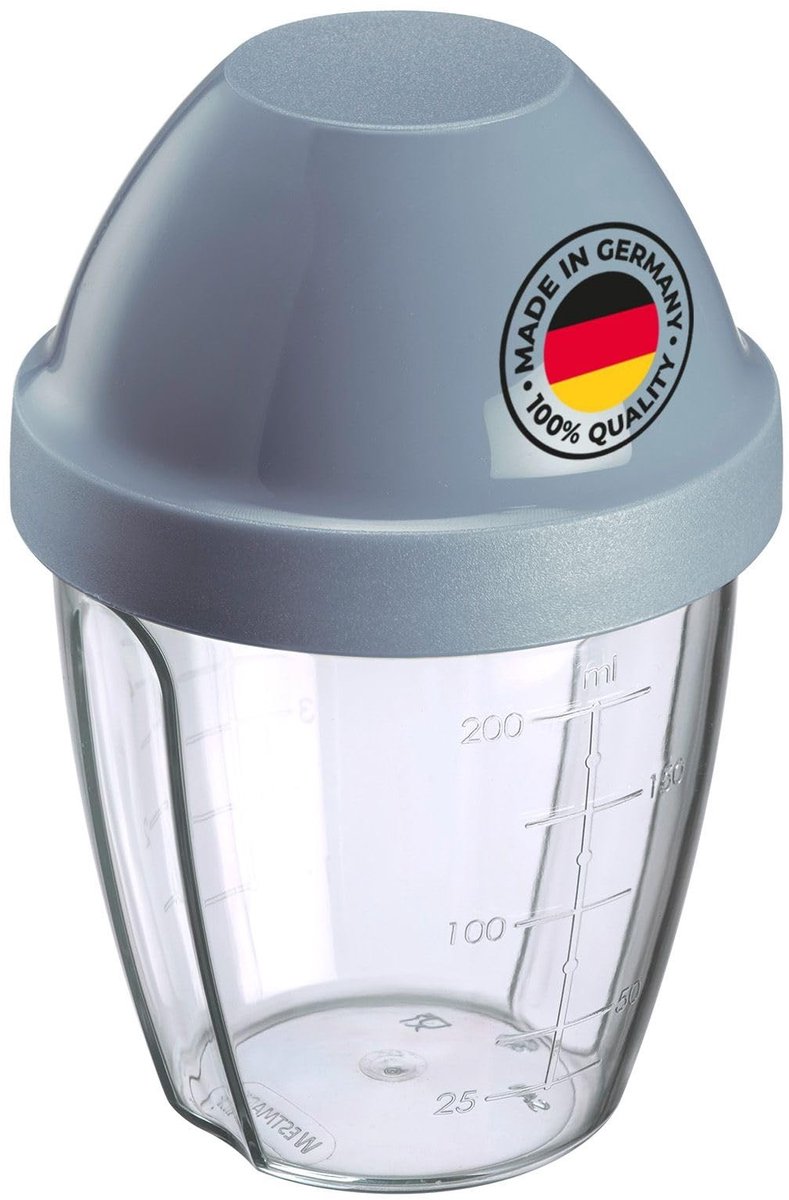 Solidchoice - Mixbeker/Shaker met Verwijderbare Mengschijf, 0,25 l