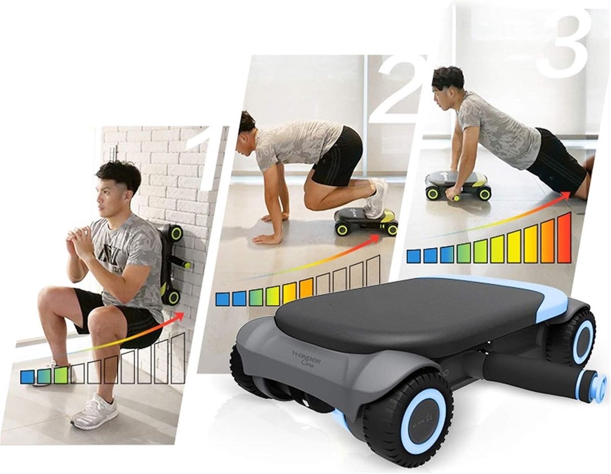 Abdominal Fitness Equipment/Home Gym Abdominal Muscle Wheel/Abdominal Wheel With Knee Pads/For Abdominal Muscle - ShopVlot