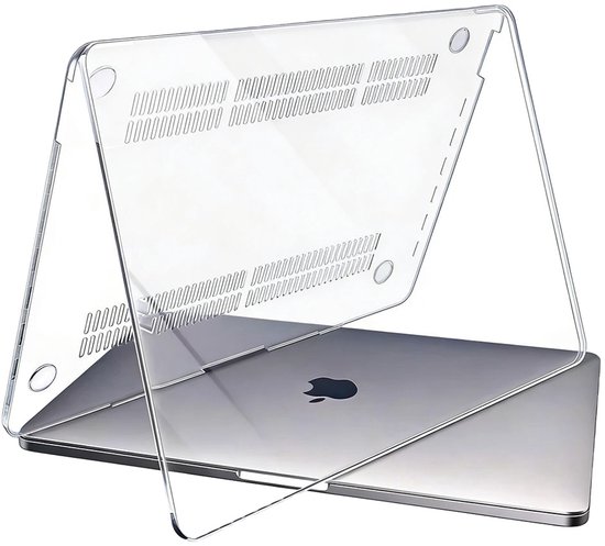 Casemania Hoes Geschikt voor MacBook Air 15 inch - Transparant - Hardcase Laptop Cover Geschikt voor Apple MacBook Air M5/M4/M3/M2 A2941, A3114, A3241, A3448 met Ventilatie-openingen