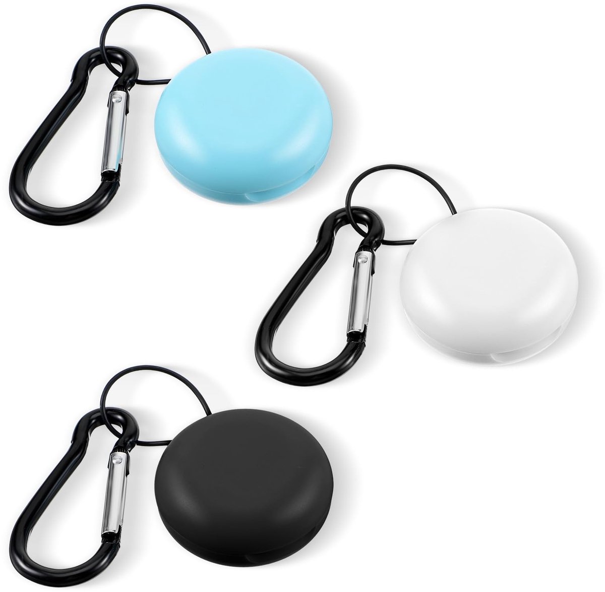 Solidchoice - 3-delige Hoofdtelefoon Organizer met Carabiner