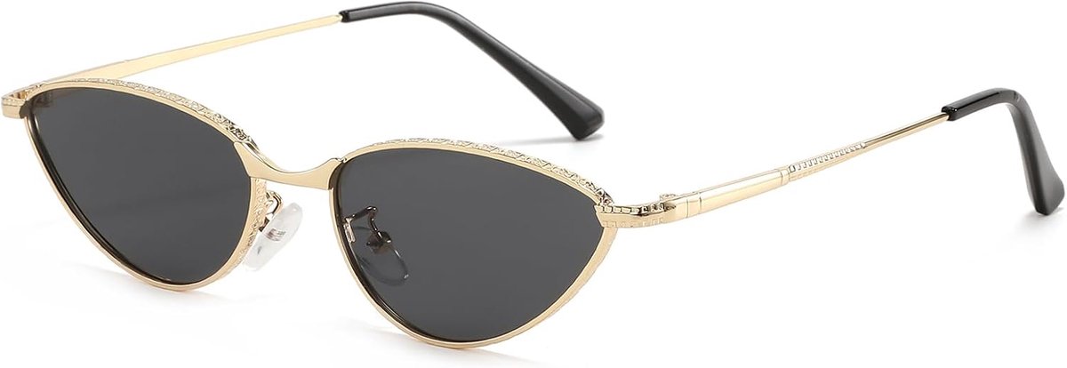 Zonnebril ovalen retro - kleine kat-eye stijl - metalen frame - UV400 bescherming - ShopVlot
