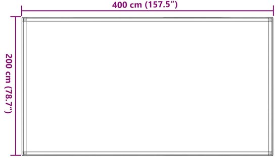vidaXL - Tenttapijt - 200x400 - cm - antracietkleurig van Vidaxl — afbeelding 2