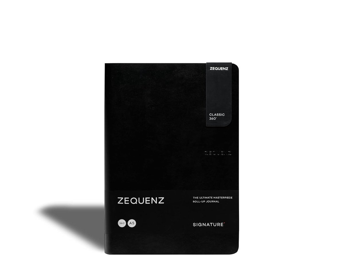 Notitieboek A5 groot - zwart - soft cover - 200 vellen voor eenvoudig noteren - ShopVlot