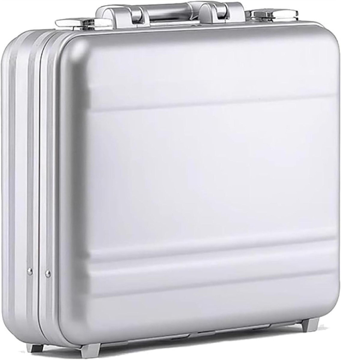 Aluminium Aktetas - Zakenkoffer Koffer - Zakelijk Transport - Combinatieslot - 46*35*11.5cm - Zilver