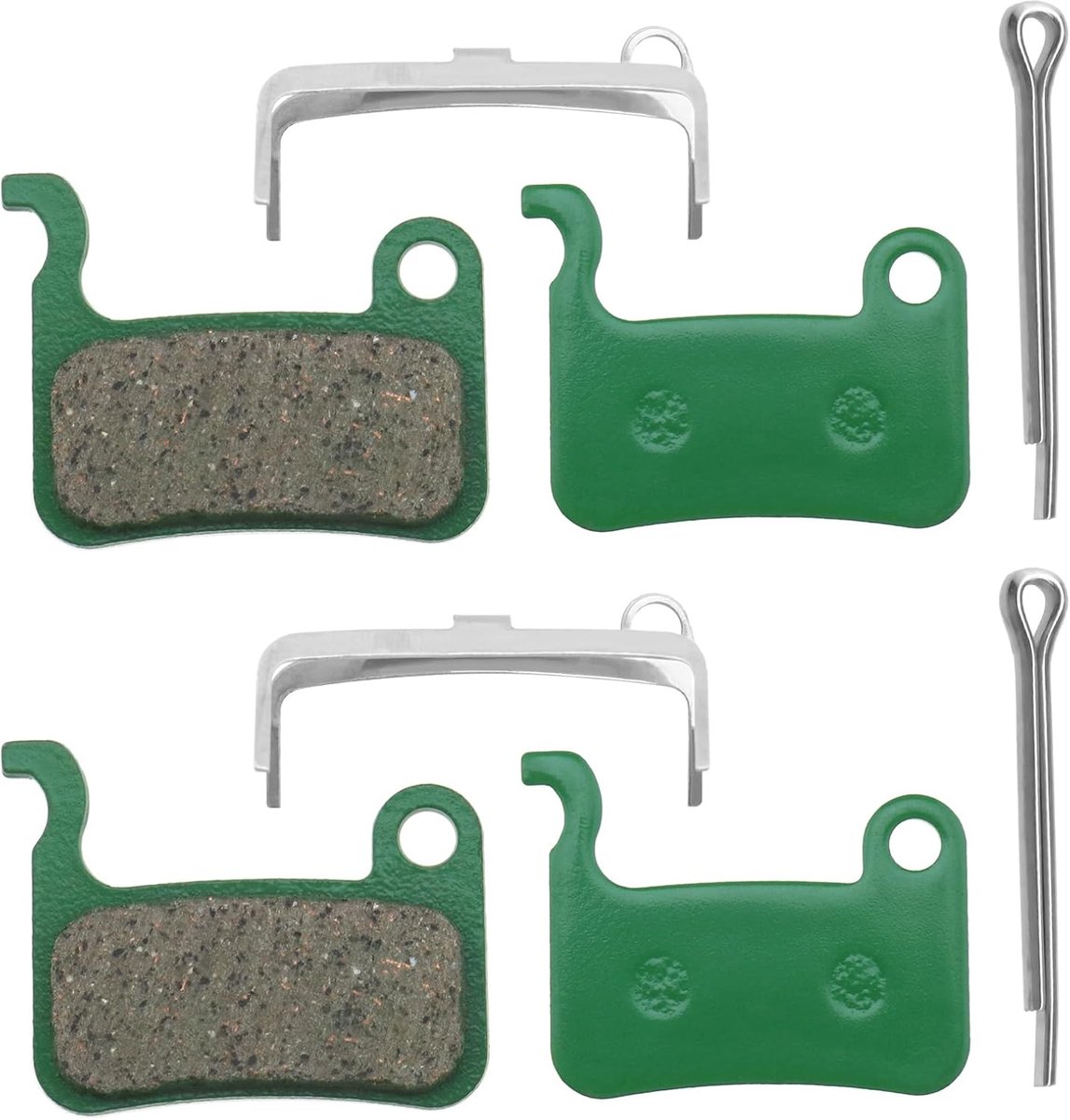 2 paar keramische remblokken compatibel met Xiaomi Mi 3 E-scooter schijfremblokken scooter vervanging deel accessoire 32x27x4mm groen