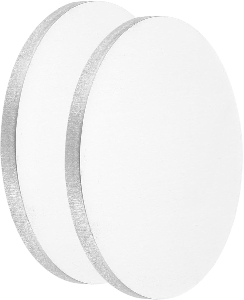 2 stuks aluminium schijven, 50 mm diameter, 4 mm, dikte 1060 aluminium velgen, ronde platen voor metaaldruk